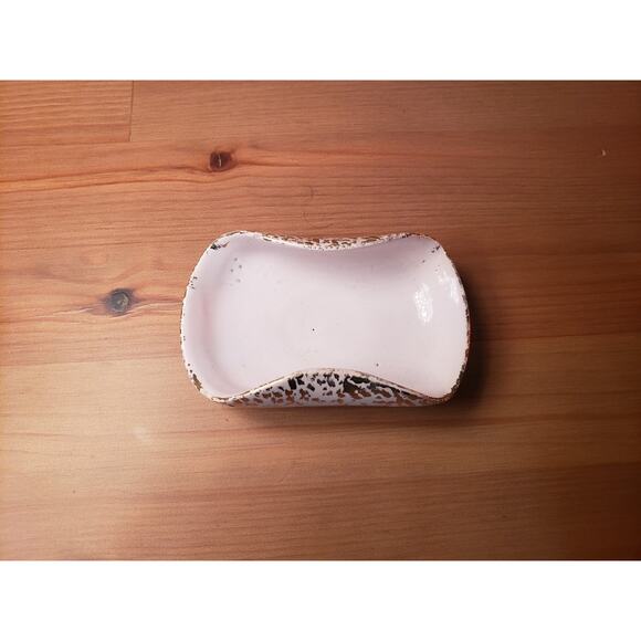 Antique French Porcelain Pink & Gold Jewelry Catch All. - Picture 3 of 5